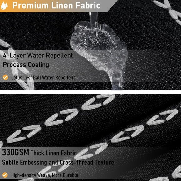 NEW - BTTN Extra Long Boho Rustic Striped Fabric Shower Curtain 72"x96" NIP - Picture 4 of 10